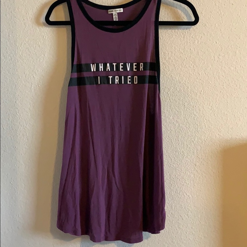 VS pink tank size large